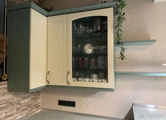 Venkovská kuchyně mintová/krémová, se spotřebiči,5609 - 3