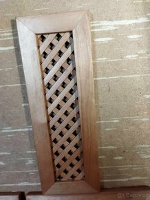Rámečky s mřížkovou výplní, masívní, olšové - 3