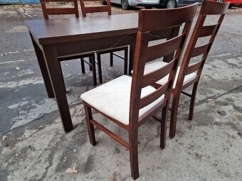 4x jídelní set+4x Židle 70x120 výška 77 cm - 3