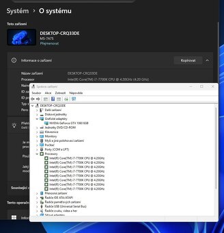 PC Intel i7 7700K 4,2Ghz/DDR4 16GB/SSD NVMe+HDD/GTX1060 6GB - 3
