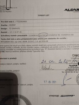 ALU kola Dezent 6,5 x 16 ET45 - 3