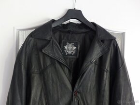 Prodám kožený, dlouhý plášť / kabát 3XL - 3
