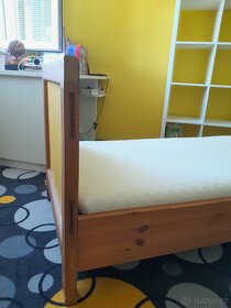 Dětská postel z masivního dřeva s matrací - 3