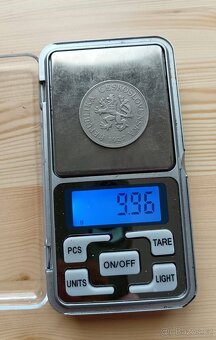 5kčs 1927 - Vzácný ročník - Nikl - 10g - 1.Republika - 3