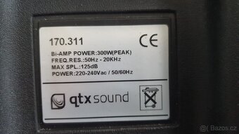 QTX SOUND 170.311 Aktivní reproduktory 300W - 3