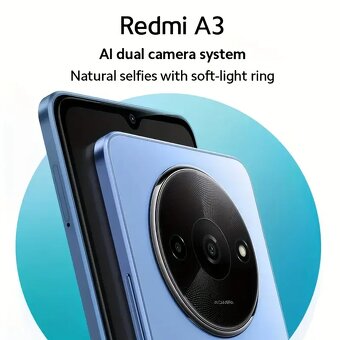 Nový nerozbalený Xiaomi Redmi modrý A3 4+128GB - 3