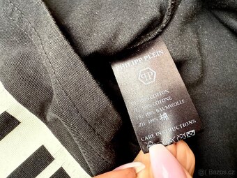 Philipp Plein černé triko s potiskem, originál - 3