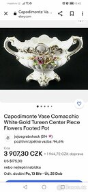 Starožitna porcelánová mísa ve tvarů Gondoly, signováno. - 3