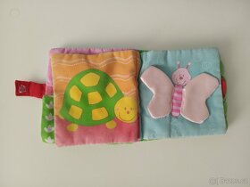 Hračka pro mimi, knížka barevná, plyšová - 3