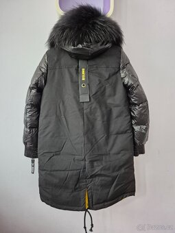 Nová dámská bunda s pravou kožešinou,  velikost S - 3