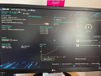 Rychlá a nevyužívaná deska ASUS H110M-K+i3-7320+4GB - 3