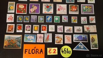Poštovní známky Flóra č.2 45ks - 3