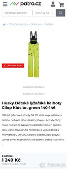 KVALITNÍ DĚTSKÁ LYŽAŘSKÁ SOUPRAVA HUSKY PC 6000,- - 3