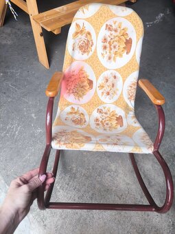 Houpací křesílko, křeslo retro - 3