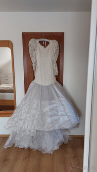 Prodám bílé svatební šaty - 3