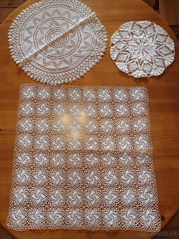 Krajkové - paličkované dečky a prostírání - 3