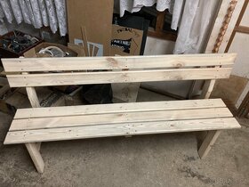 dřevěná venkovní lavice - 3