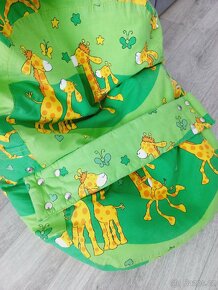 Zklidňující pelíšek pro miminko ŽIRAFA zelená - 3