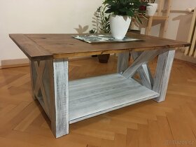 Konferenční stolek Farmhouse - ruční výroba - 3