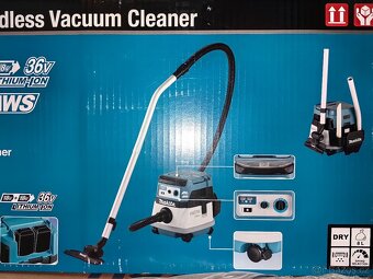 Aku vysavač AWS LXT 2x18V Makita DVC867LZX4 - 3