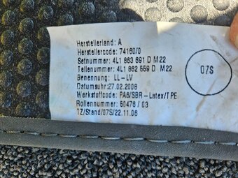 Original látkové koberce Audi Q7 2006-2016 4L1863691D - 3