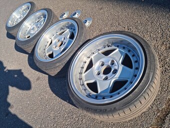 King K7000 dobové Alu kola 8.5Jx17 Et 13 5x120 BMW - 3