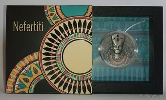 stříbrná mince Nefertiti 3 Oz 2020 High Relief Antique - 3