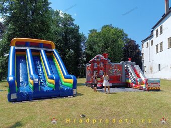 Skákací hrad, nafukovací skluzavka, atrakce pro děti - 3