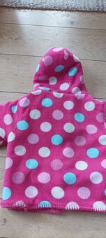 Růžová fleesová bunda vel. 12-18 měs. - 3
