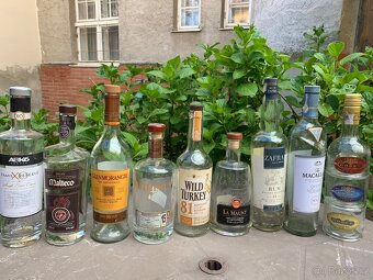 Lahve od rumu, whisky, konaku - 3
