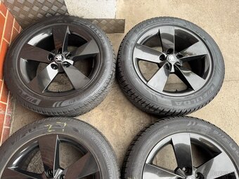 Alu 17" 5x112,škoda RATIKON Black, zimní 90% KaroQ - 3