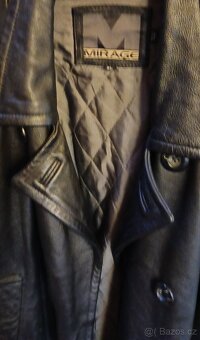 Kožené černé sako - 3