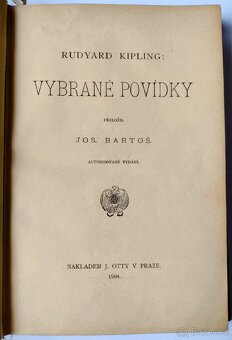 Antikv. kniha Vybrané povídky Kipling 1904 - 3