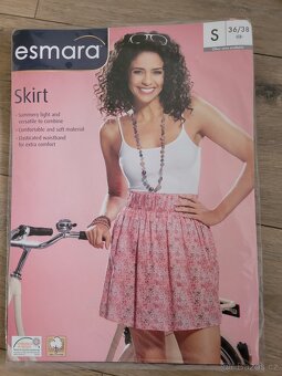 Nová růžová sukně Esmara S 36/38 - 3