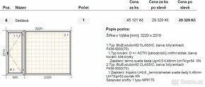Prodám plastová okna s trojsklem, nová, bíla/antracit - 3