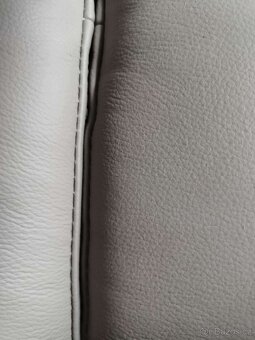 Kožená sedačka šedá - nová (orig zabalená) - 3