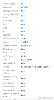 Prodám 2DIN autorádio PEV49 - 3