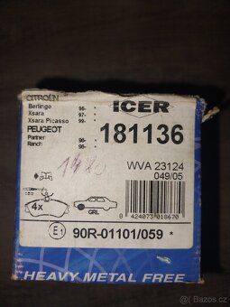 Brzdové destičky 181136 - 3