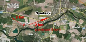 Stavební pozemek 852 m2 u Nymburka s přípojkami sítí pro RD - 3