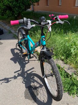 Dětské (holčičí) kolo vel 20 tyrkysové - 3