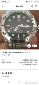 Prodám hodinky Omega Seamaster James Bond - 3