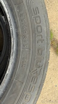 Prodám 4 ks letních pneu Dunlop Sport BluResponse 185/60 R15 - 3