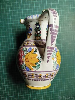 Fajánsový džbán šalebný - žertovní - 3