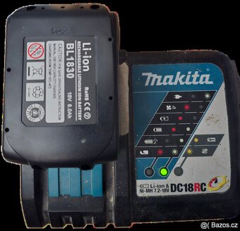 Aku pro Makita 18v Li-lon 6.0 Ah + držák. - 3
