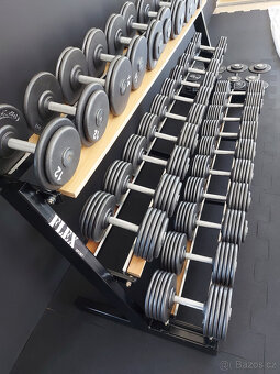 Profi pevné jednoruční činky 2 - 100kg NOVÉ - 3