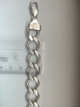 Masivní pánský stříbrný náramek - 3