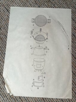 Grill litinový soudek 35 cm - 3