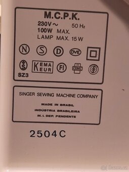 Singer - elektrický šicí stroj - perfektní stav - 3