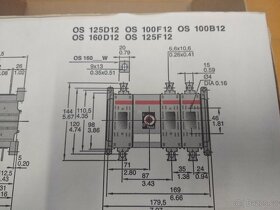 Pojistkový odpínač ABB OS160D03 - 3