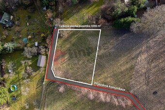 Prodej pozemku v Polánce u Vlašimi, 1000m2, stavební. - 3